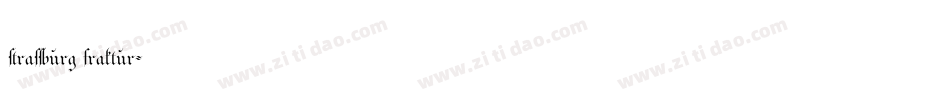 strassburg fraktur字体转换